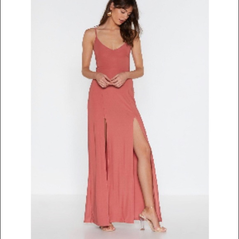 Go To Great Lengths Slit Maxi Dress